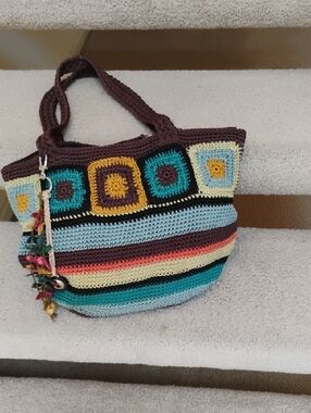 The Sak Multicolor Crochet Tote Bag